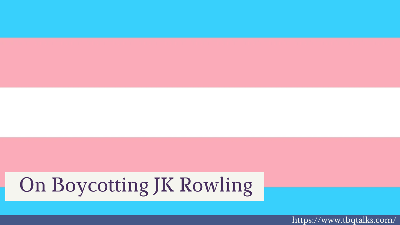 On Boycotting JK Rowling